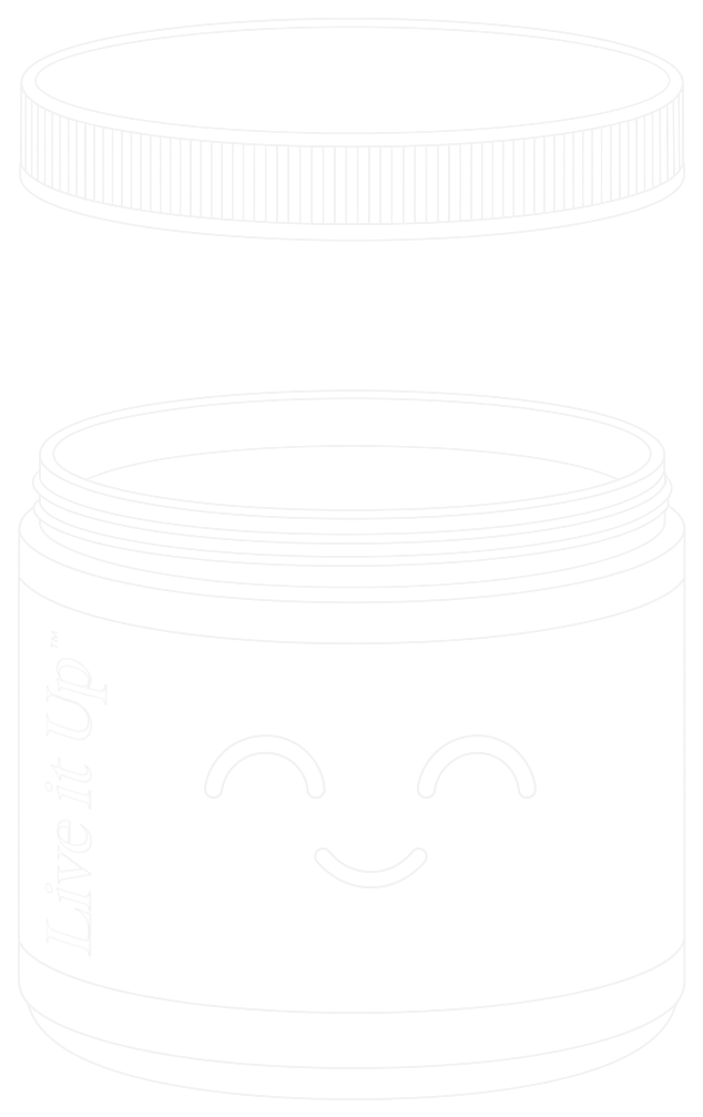 The Live It Up tub as a line plate, lid lifted, the Claude mark inside — the model inside the harness