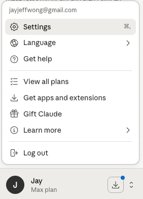 Open Agent Settings